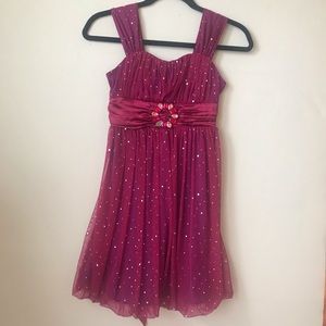 Candie’s Girl’s Sequined, Jeweled Holiday Dress, Size 10